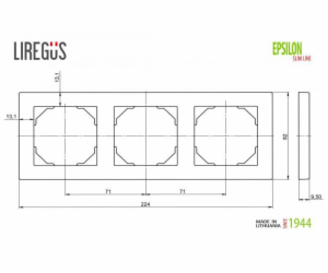 Trojlůžko LIREGUS EPSILON, barva champagne