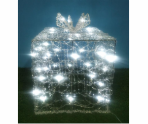 Vánoční LED dekorace dárek, 30 cm