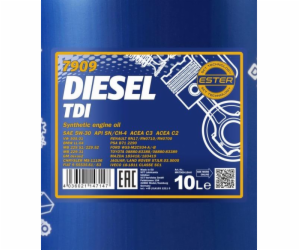 Automobilový motorový olej Mannol Diesel TDI, 5W-30, 10l