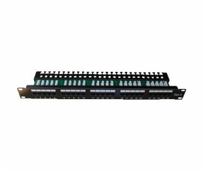 DATACOM Patch panel ISDN 25p.1U Integrovaný  BLACK, 19"