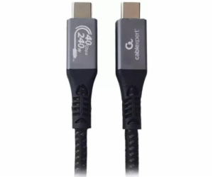 Gembird kábel USB-C (M) na USB-C (M), prémiový, USB 4, 3....