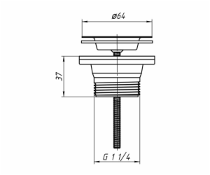 Sifonový ventil Aniplast M170 D64 XA-01