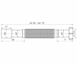 FLEXIBILNÍ HADICE 1 1/4X32/40