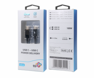 TB Touch USB C kabel s indikátorem nabíjení 100W