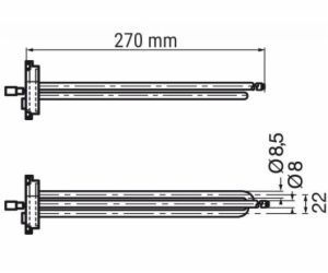 Topné těleso GNALI BOCIA 419, 1,5 kW