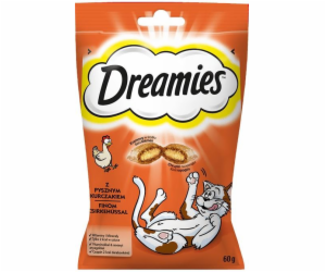 Delicious pro kočky Dreamies, s kuřecím masem, 60 gr