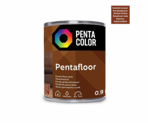 Barva na podlahu Pentacolor Pentafloor, červenohnědá, 0,9l