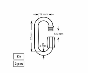 Rychlospojka Haushalt, ZN, 2DD, 4 mm