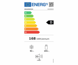 Wolkenstein KGK280DW kombinovaná chladnička s mrazničkou