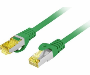 Patchcord Cat. 6A S/FTP LSZH CU 1M Green Fluke