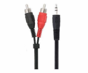 Kabel BLOW 3,5mm M, 2xRCA M, 3m, černý 91-295