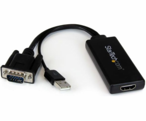 StarTech D-Sub (VGA) - HDMI + USB-A AV adaptér černý (VGA...