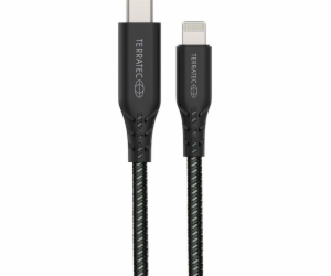 TerraTec USB-C – Lightning USB kabel 2 m černý (106954)