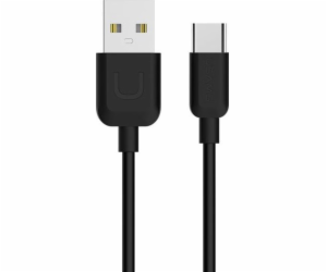 Usams USB-A – USB-C kabel USB 1 m černý (63881-uniw)