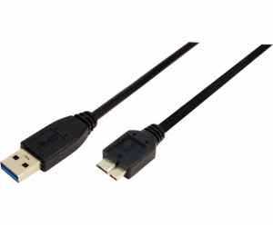 LogiLink USB-A - micro-B USB kabel 0,6 m černý (CU0037)