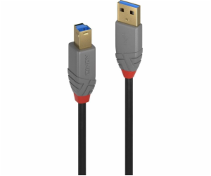 Lindy USB-A - USB-B USB kabel 5 m černý (36744)