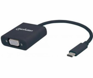 Manhattan USB-C – VGA USB adaptér černý (151771)