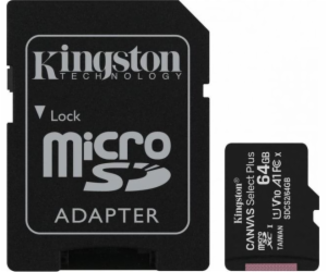 MicroSDXC karta Kingston Canvas Select Plus 64 GB Class 1...