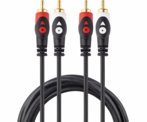 Libox RCA (Cinch) x2 - RCA (Cinch) x2 kabel 1,5 m černý (...