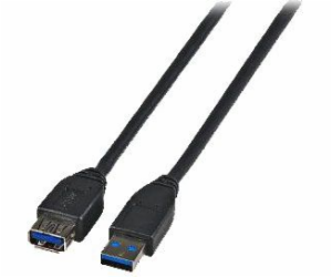 EFB USB kabel USB-A – USB-A 1,8 m černý (K5237.1,8)