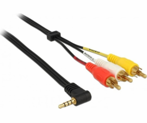 Delock Cable Jack 3,5 mm - RCA (Cinch) x3 1,5 m černý (84...