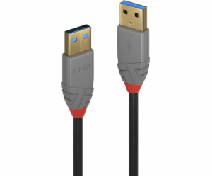 Lindy USB-A - USB-A kabel USB 5 m černý (36754)