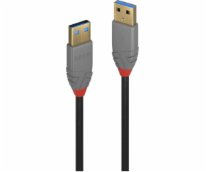 Lindy USB-A - USB-A kabel USB 1 m černý (36751)