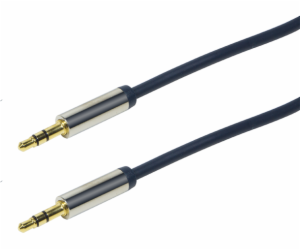 Kabel LogiLink Jack 3,5 mm – Jack 3,5 mm 1 m modrý (CA10100)