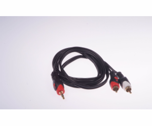 Libox Jack 3,5 mm - RCA (Cinch) kabel x2 1,5 m černý (LB0...