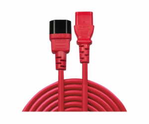 Lindy IEC 13/14 napájecí kabel červený 2m - 30478