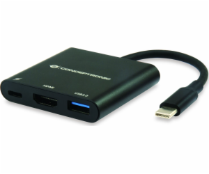 Concepttronic DONN01B USB-C stanice/replikátor - HDMI + U...