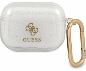 Guess Ochranné pouzdro GUAPUCG4GT Transparent Glitter Col...