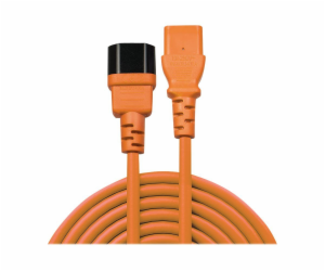 Lindy C14 - C13 napájecí kabel, oranžový, 1m (30474)