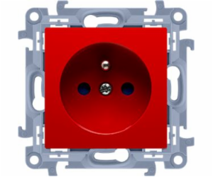 Kontakt-Simon 10 jednozásuvka s uzemněním 16A červená (CG...