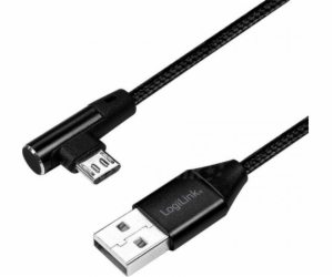 LogiLink USB-A - microUSB USB kabel 0,3 m černý (CU0141)