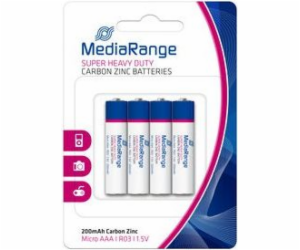 Baterie MediaRange AAA / R03 200mAh 4 ks.