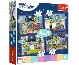 Trefl Puzzle 4v1 35,48,54,70 dílků Trefliki před spaním D...