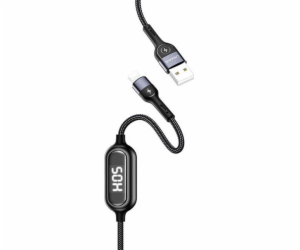 Usams USB-A – Lightning kabel 1,2 m černý (63800-uniw)