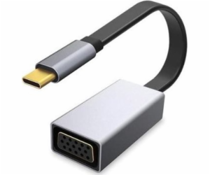 Platinet USB-C – VGA USB adaptér stříbrný (PMMA9089)