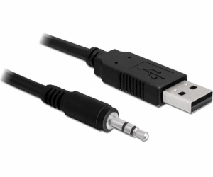 Delock USB kabel USB-A - mini Jack 3,5 mm 1,8 m černý (83...