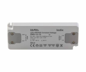 Zamel tenký LED zdroj 12V DC 12W ZNS-12-12 (LDX10000137)