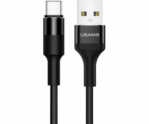 Usams USB-A - USB-C kabel USB 1,2 m černý (SJ221TC01)