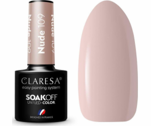 Claresa Soak Off UV/LED Nude hybridní lak 109 5g