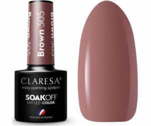 Claresa CLARESA_Soak Off UV/LED Brown hybridní lak 305 5g