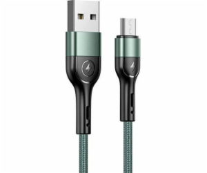 Usams USB-A - microUSB USB kabel 1 m Zelený (6958444913001)