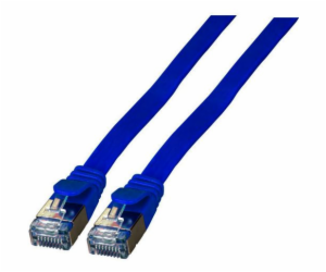 EFB RJ45 U/FTP plochý kabel, kat. 6A, PVC, 0,25 m, modrý ...