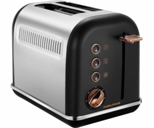 Toustovač Morphy Richards Rosegold, černý, 222016