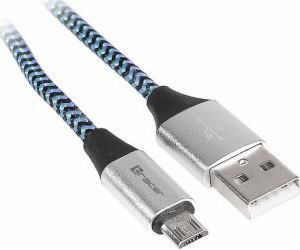 Tracer USB-A - microUSB USB kabel 1 m černý (TRAKBK46929)