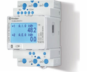 Finder obousměrný třífázový elektroměr MID 80A Modbus RS4...