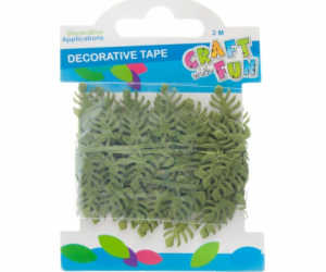 Craft with Fun CF DECK DECORATION LEAF TAPE 2M/3,5CM ZELE...